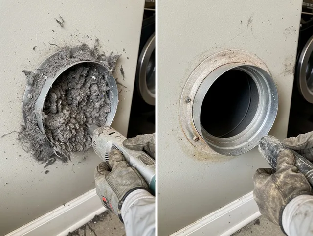 Professional clogged vent cleaning by Windsor Dryer Vent Cleaning in Windsor